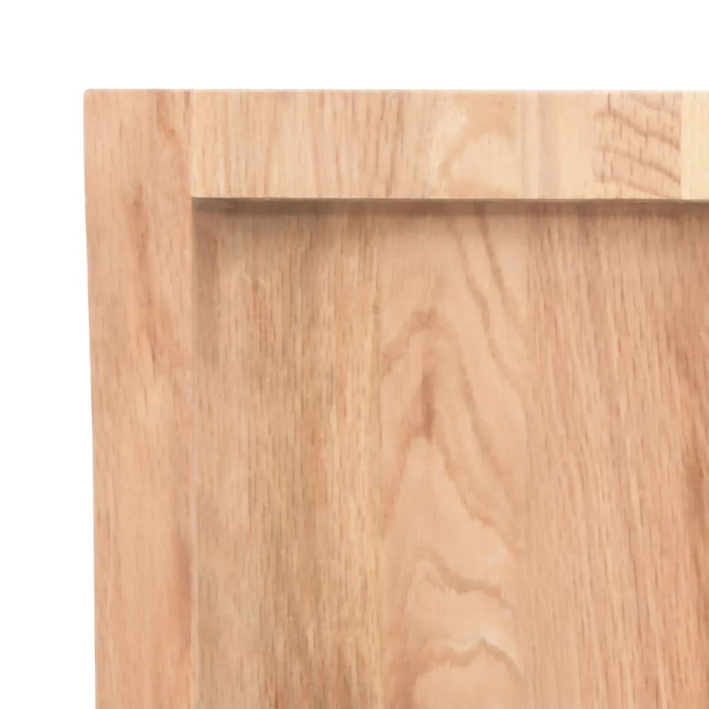 vidaXL Table Top Light Brown 60x50x(2-4) cm Treated Solid Wood Oak 6