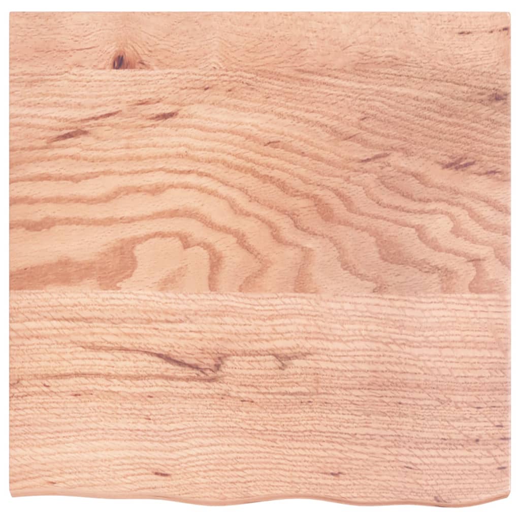vidaXL Table Top Light Brown 60x60x2 cm Treated Solid Wood Oak 3