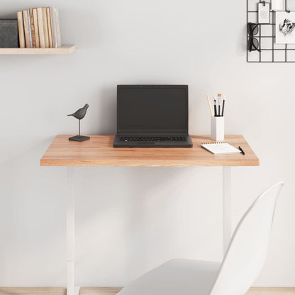 vidaXL Table Top Light Brown 80x40x2 cm Treated Solid Wood Oak 1