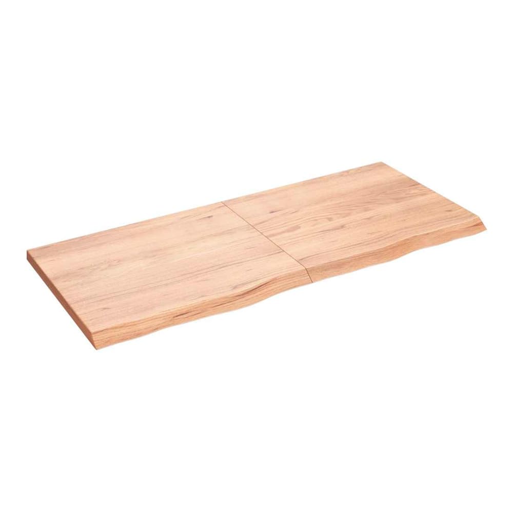 Table Top 60x60x(2-4) Treated Solid Wood Oak Light Brown 140 cm