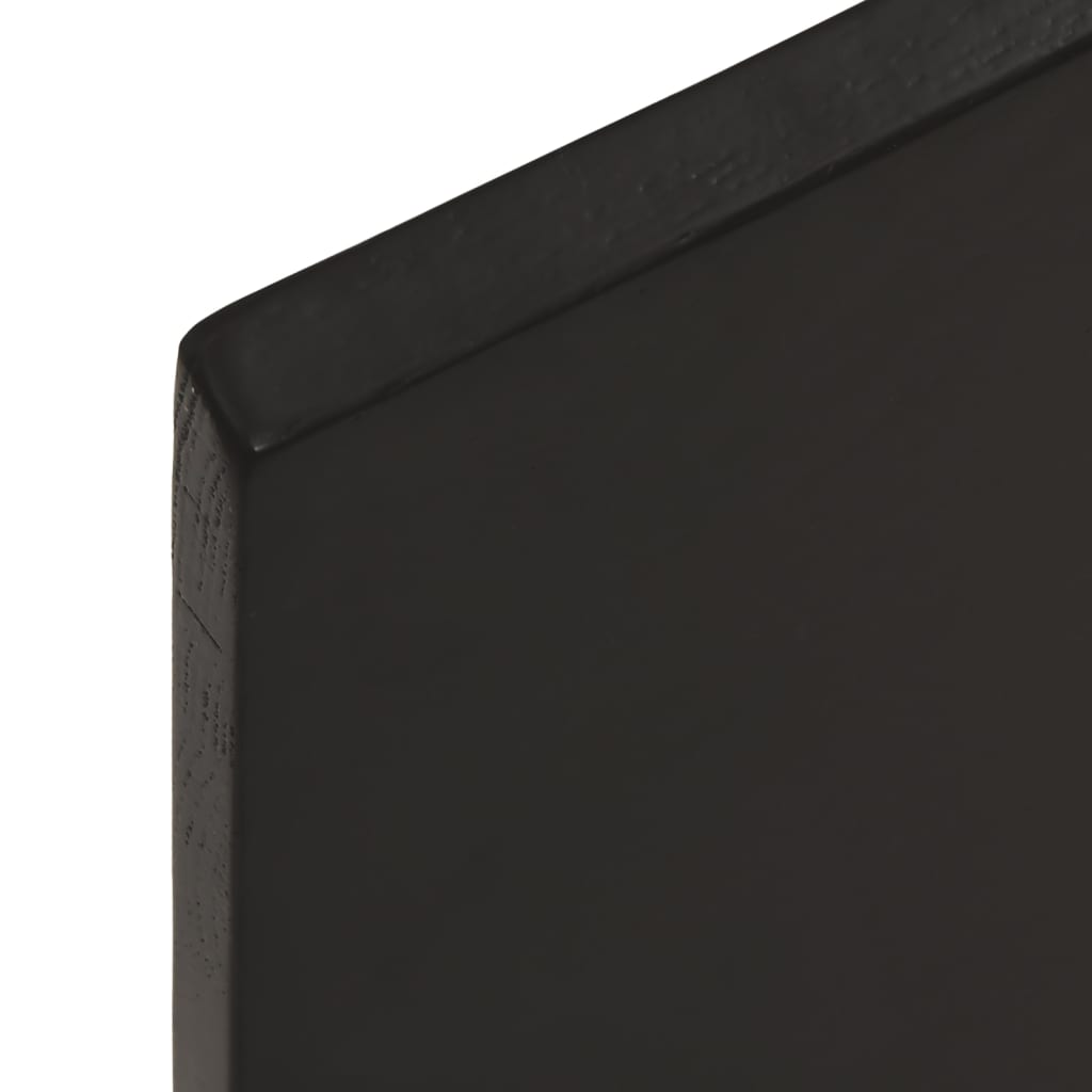 vidaXL Table Top Dark Brown 60x50x2 cm Treated Solid Wood Oak 5
