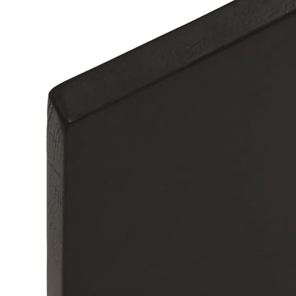 vidaXL Table Top Dark Brown 80x40x2 cm Treated Solid Wood Oak 5