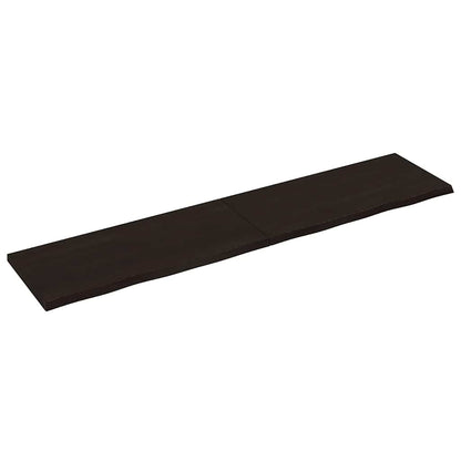 vidaXL Table Top 60x50x(2-4) Treated Solid Wood Oak Dark Brown