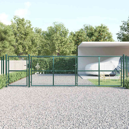 Garden Gate Steel Green 500 cm 125 cm
