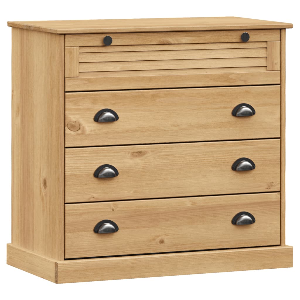 vidaXL Chest of Drawers VIGO 80x40x76 cm Solid Wood Pine 2