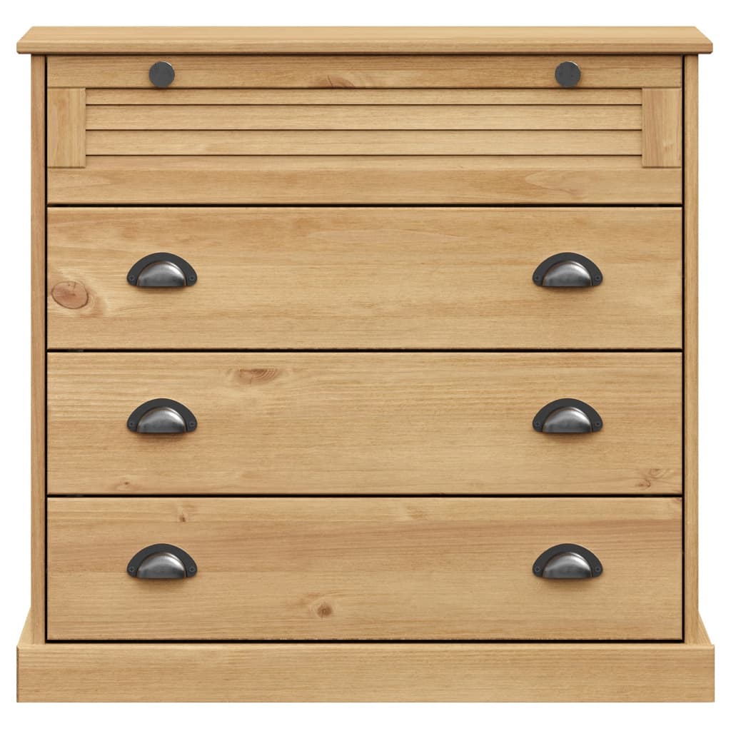 vidaXL Chest of Drawers VIGO 80x40x76 cm Solid Wood Pine 4