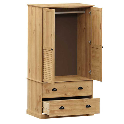 vidaXL Wardrobe VIGO 90x55x170 cm Solid Wood Pine 5