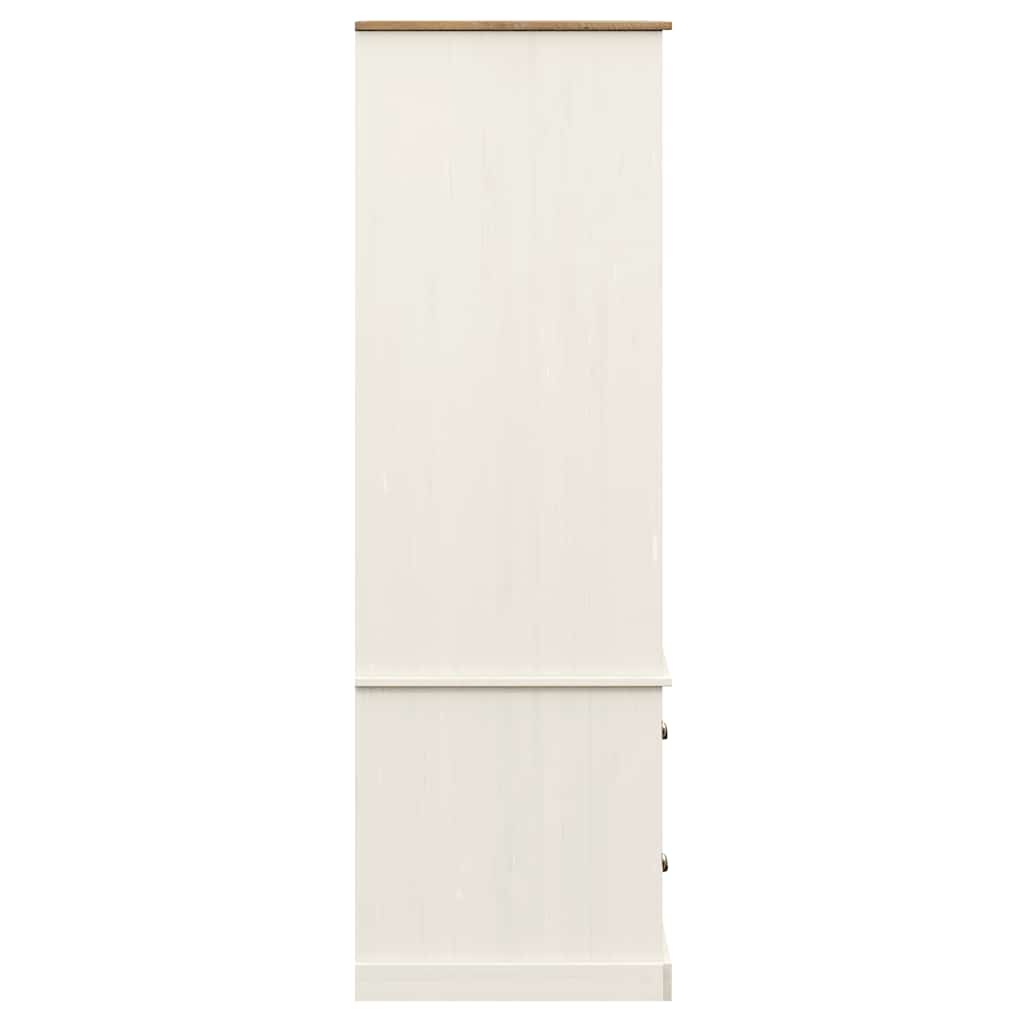 vidaXL Wardrobe VIGO White 90x55x170 cm Solid Wood Pine 6