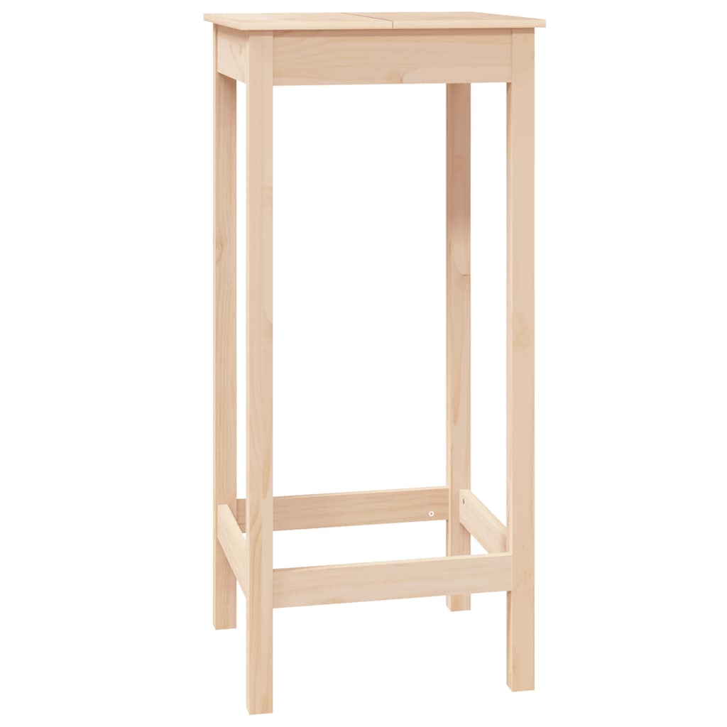 vidaXL Bar Table 50x50x110 cm Solid Wood Pine 2