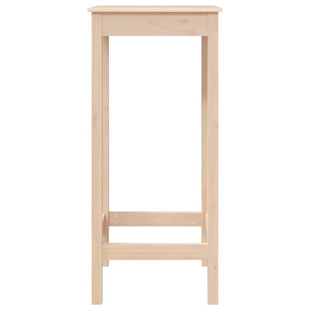 vidaXL Bar Table 50x50x110 cm Solid Wood Pine 6