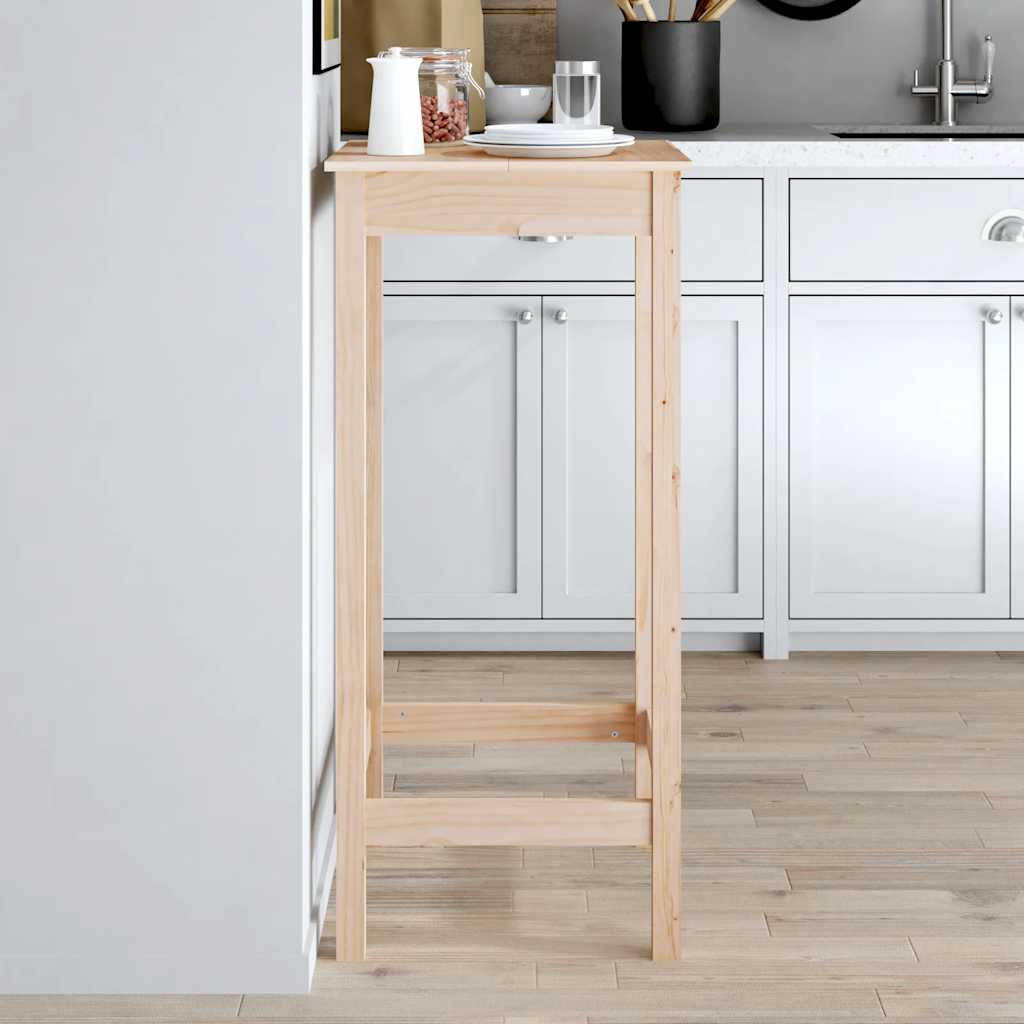 vidaXL Bar Table 50x50x110 cm Solid Wood Pine 1