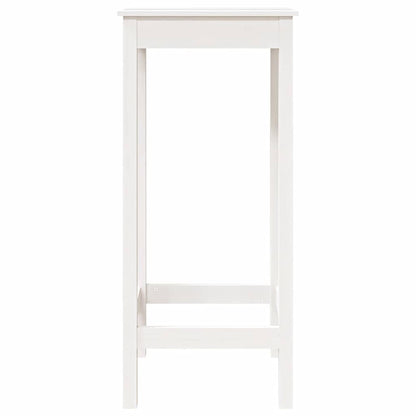 vidaXL Bar Table White 50x50x110 cm Solid Wood Pine 6