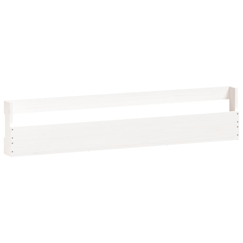 vidaXL Wall-mounted Shoe Racks 2 pcs White 110x9x23 cm Solid Wood Pine 5