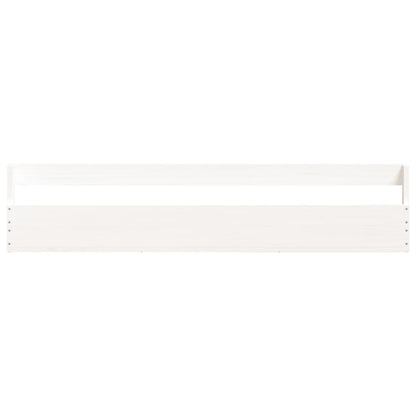 vidaXL Wall-mounted Shoe Racks 2 pcs White 110x9x23 cm Solid Wood Pine 6