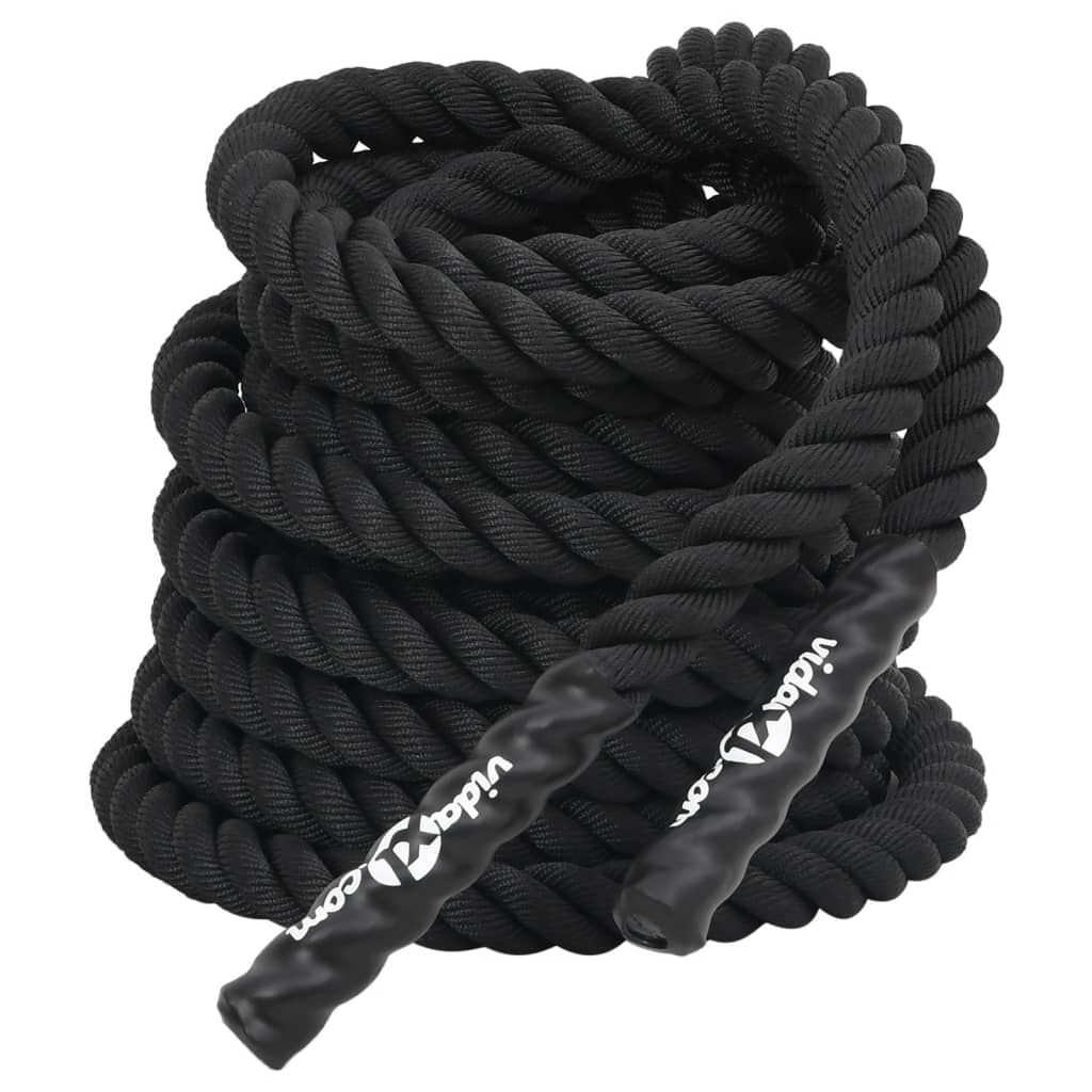 vidaXL Battle Rope Black 15 m 11 kg Polyester 2