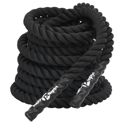 vidaXL Battle Rope Black 15 m 11 kg Polyester 2
