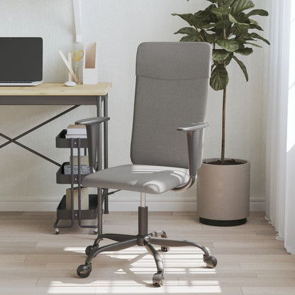vidaXL Office Chair Dark Grey Fabric 1