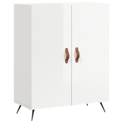 vidaXL Sideboard High Gloss White 69.5x34x90 cm Engineered Wood 2