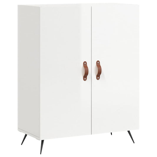 vidaXL Sideboard High Gloss White 69.5x34x90 cm Engineered Wood 2