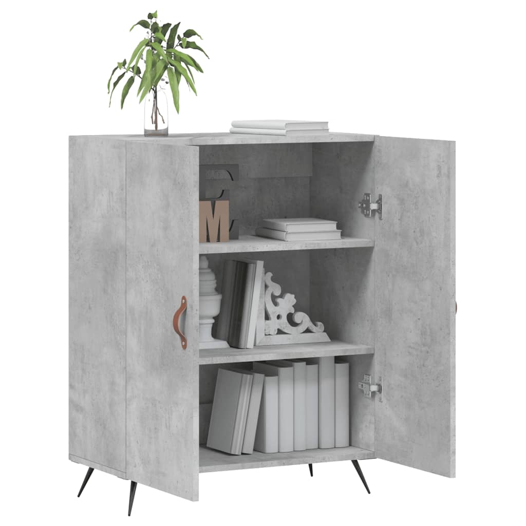 vidaXL Sideboard Concrete Grey 69.5x34x90 cm Engineered Wood 4