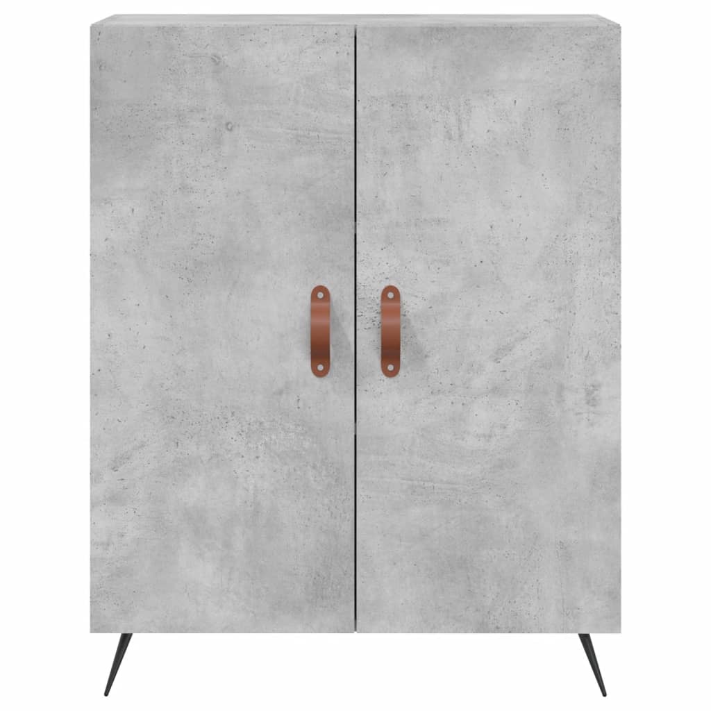 vidaXL Sideboard Concrete Grey 69.5x34x90 cm Engineered Wood 5
