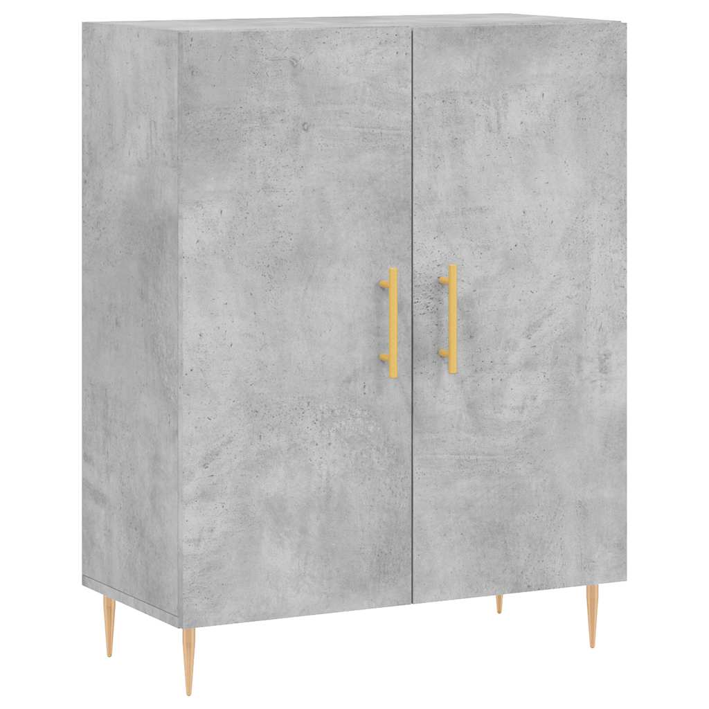 vidaXL Sideboard Concrete Grey 69.5x34x90 cm Engineered Wood 2