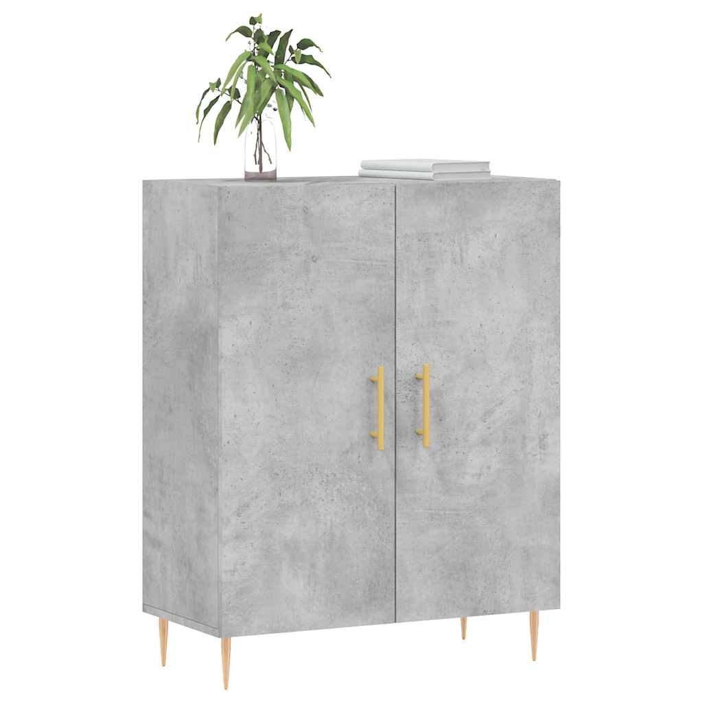 vidaXL Sideboard Concrete Grey 69.5x34x90 cm Engineered Wood 3