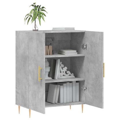vidaXL Sideboard Concrete Grey 69.5x34x90 cm Engineered Wood 4