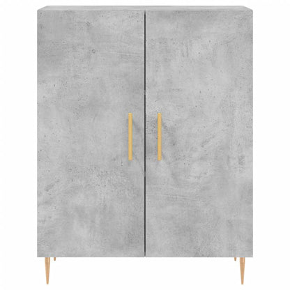 vidaXL Sideboard Concrete Grey 69.5x34x90 cm Engineered Wood 5
