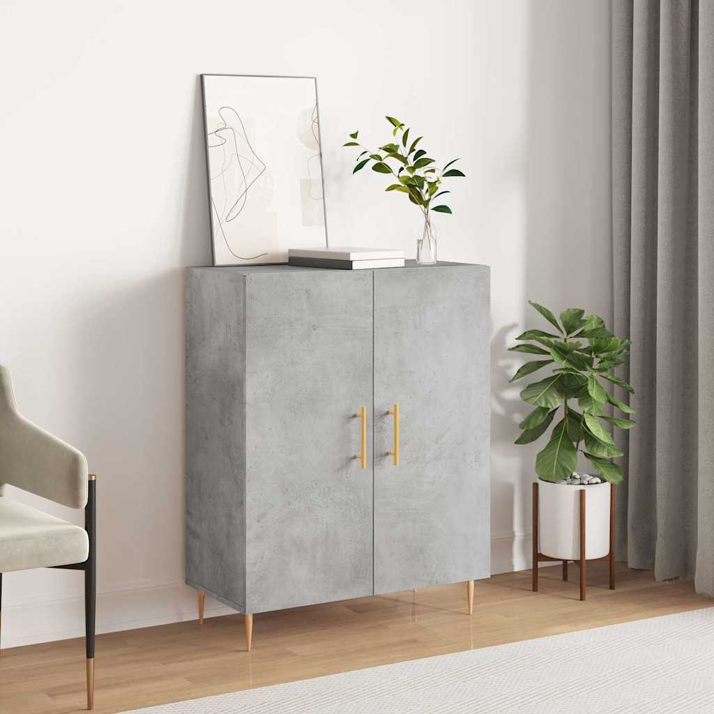 vidaXL Sideboard Concrete Grey 69.5x34x90 cm Engineered Wood 1