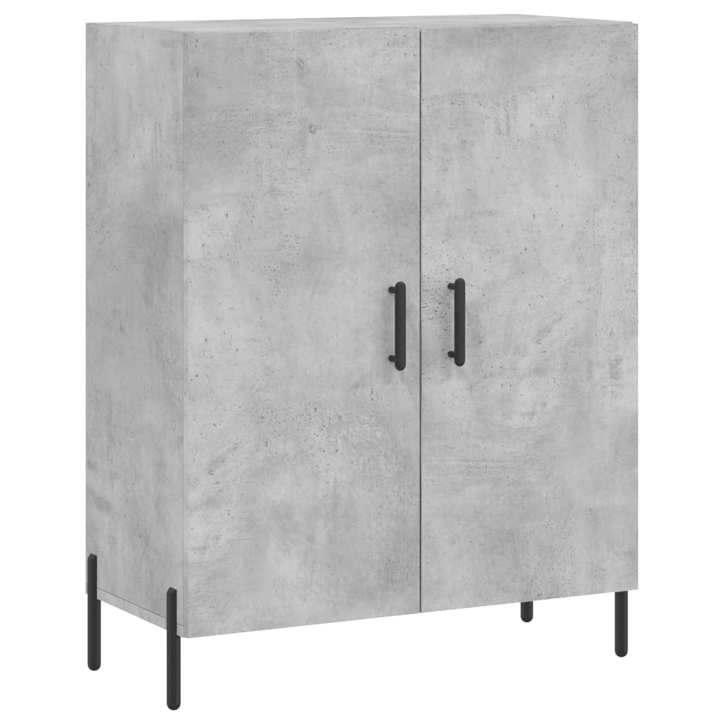 vidaXL Sideboard Concrete Grey 69.5x34x90 cm Engineered Wood 2