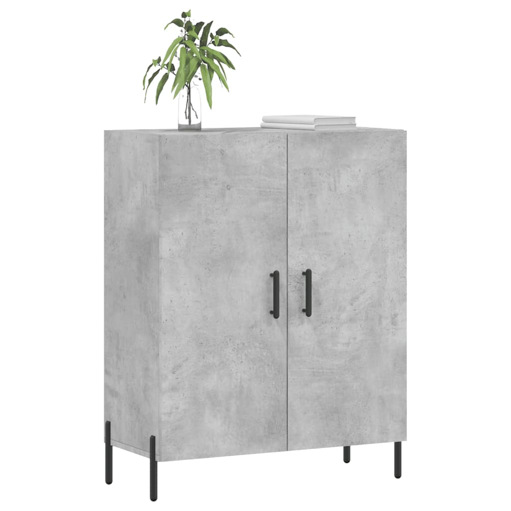 vidaXL Sideboard Concrete Grey 69.5x34x90 cm Engineered Wood 3