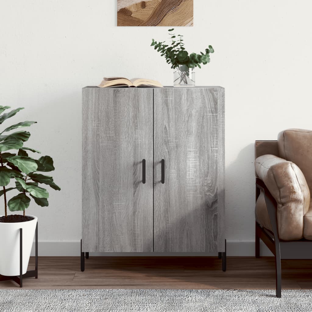 vidaXL Sideboard Grey Sonoma 69.5x34x90 cm Engineered Wood 1
