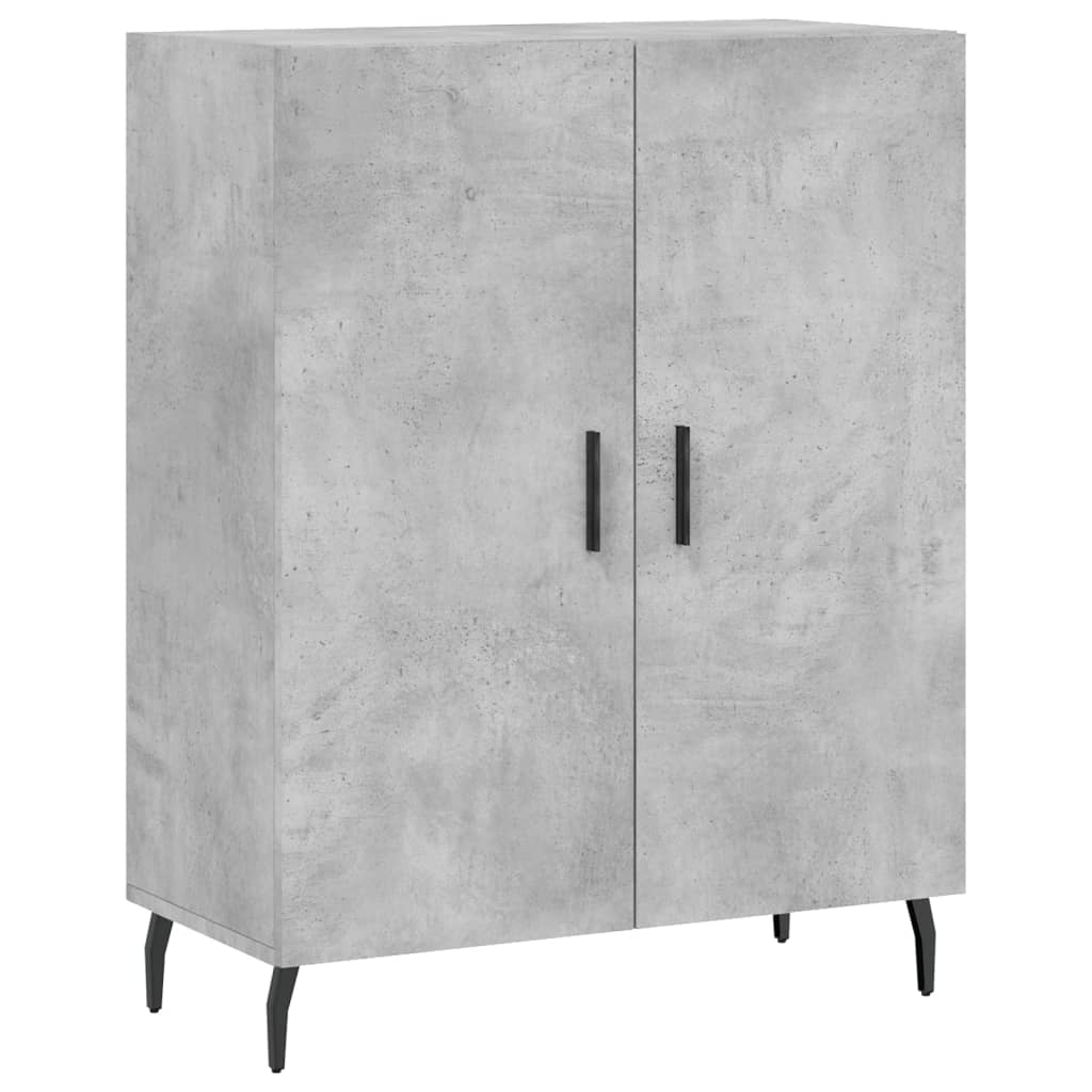 vidaXL Sideboard Concrete Grey 69.5x34x90 cm Engineered Wood 2