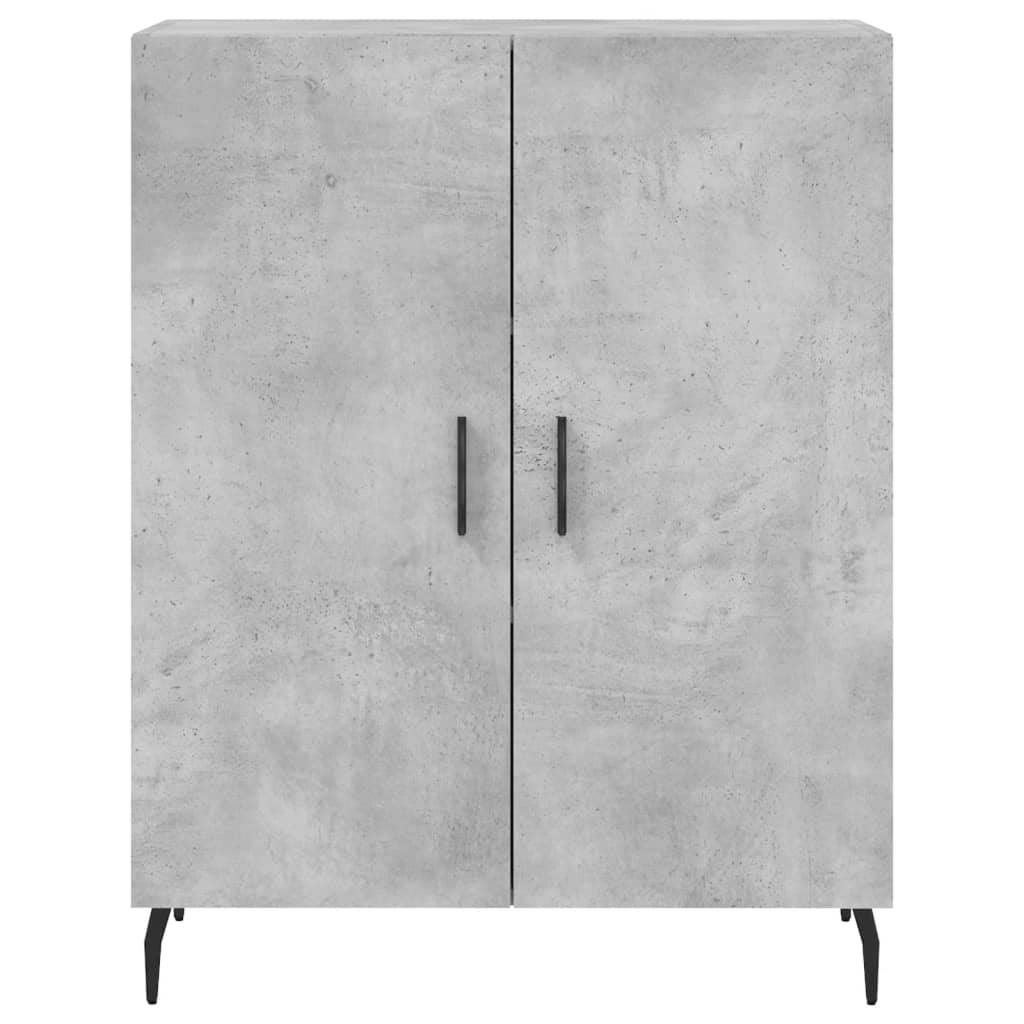 vidaXL Sideboard Concrete Grey 69.5x34x90 cm Engineered Wood 5