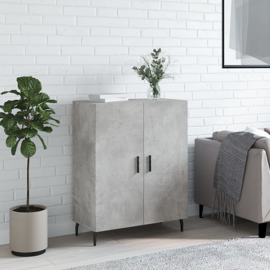vidaXL Sideboard Concrete Grey 69.5x34x90 cm Engineered Wood 1
