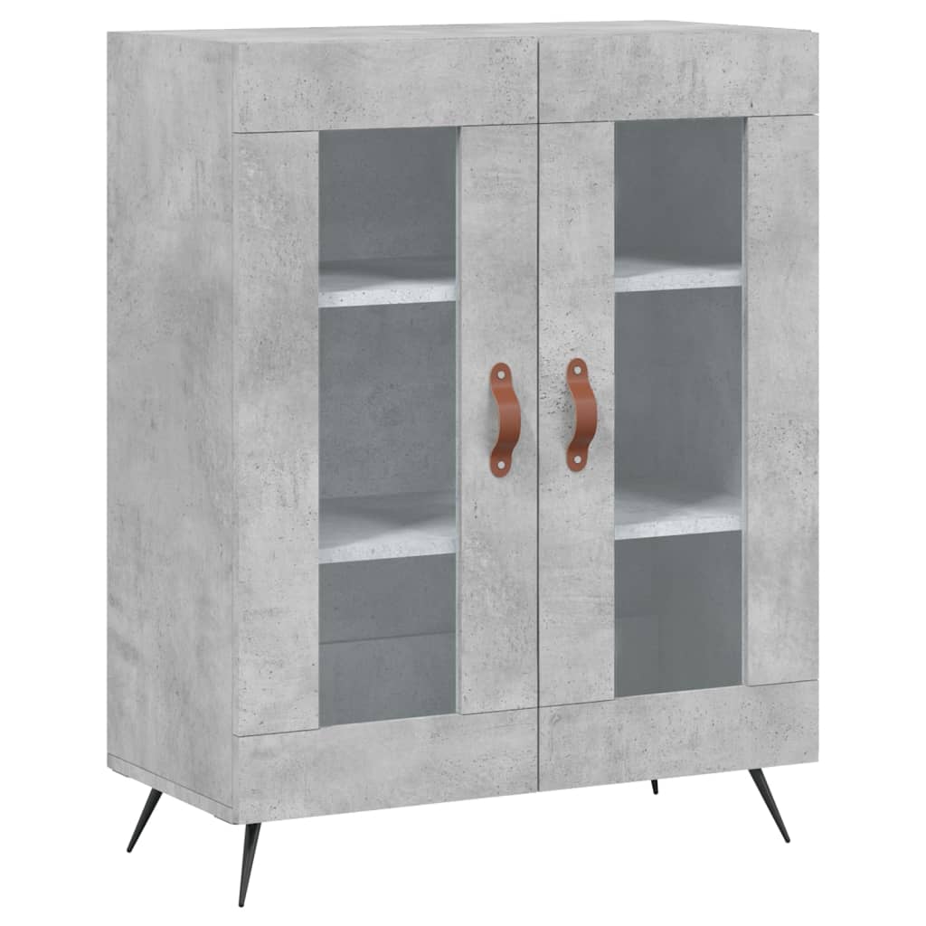 vidaXL Sideboard Concrete Grey 69.5x34x90 cm Engineered Wood 2