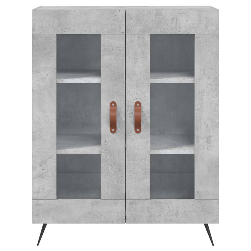 vidaXL Sideboard Concrete Grey 69.5x34x90 cm Engineered Wood 5