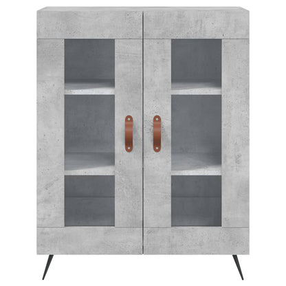 vidaXL Sideboard Concrete Grey 69.5x34x90 cm Engineered Wood 5