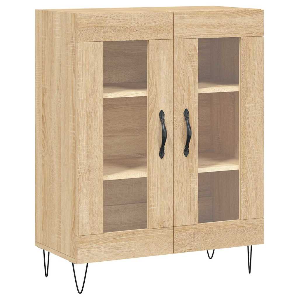 vidaXL Sideboard Sonoma Oak 69,5x34x90 cm Engineered Wood 2