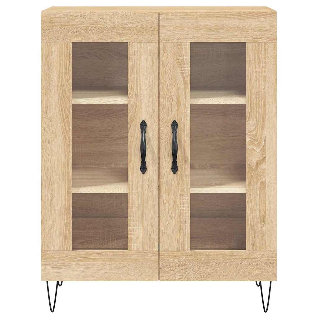 vidaXL Sideboard Sonoma Oak 69,5x34x90 cm Engineered Wood 5