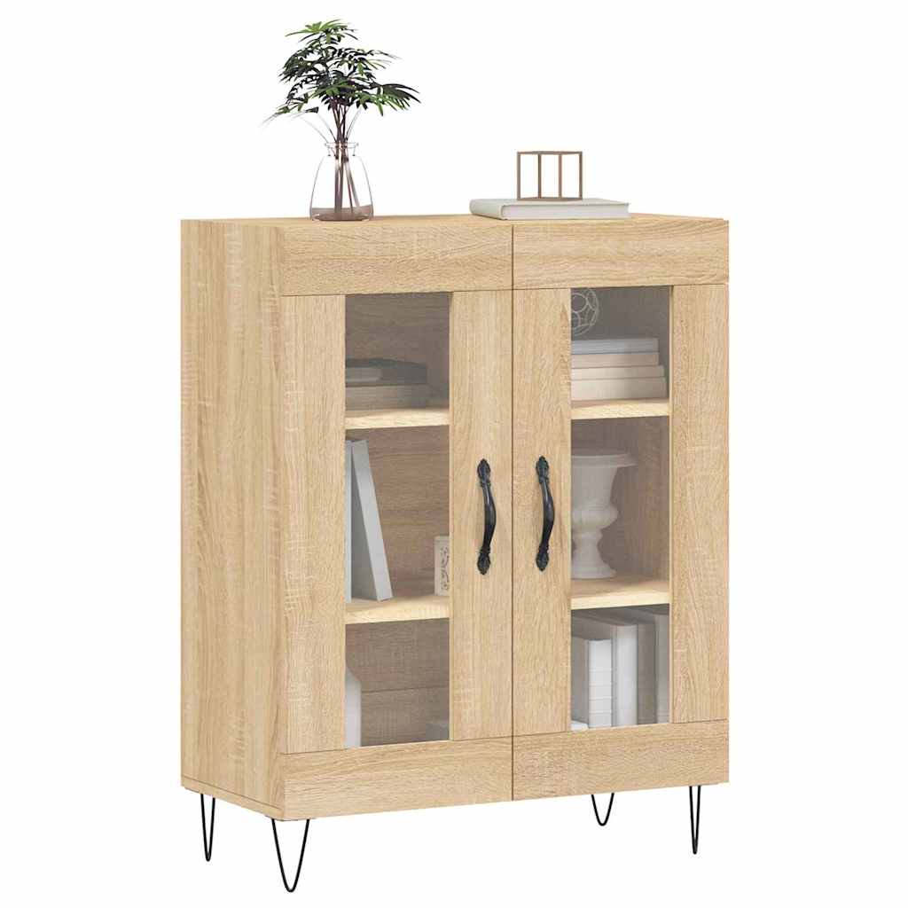 vidaXL Sideboard Sonoma Oak 69,5x34x90 cm Engineered Wood 3
