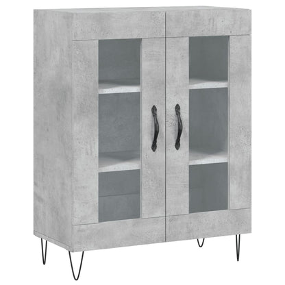 vidaXL Sideboard Concrete Grey 69.5x34x90 cm Engineered Wood 2