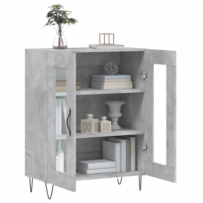 vidaXL Sideboard Concrete Grey 69.5x34x90 cm Engineered Wood 4