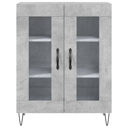 vidaXL Sideboard Concrete Grey 69.5x34x90 cm Engineered Wood 5
