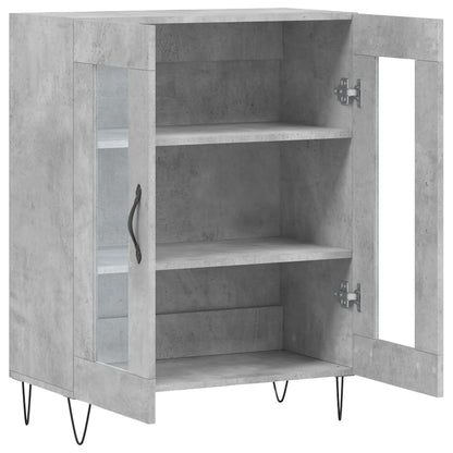 vidaXL Sideboard Concrete Grey 69.5x34x90 cm Engineered Wood 6