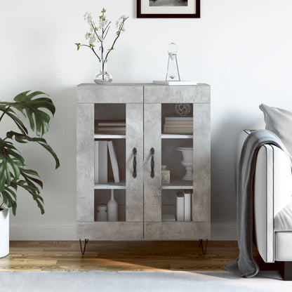 vidaXL Sideboard Concrete Grey 69.5x34x90 cm Engineered Wood 1