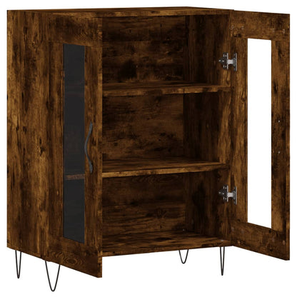 vidaXL Sideboard Smoked Oak 69.5x34x90 cm Engineered Wood 6