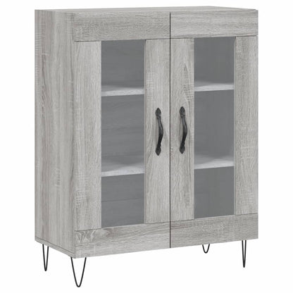 vidaXL Sideboard Grey Sonoma 69.5x34x90 cm Engineered Wood 2