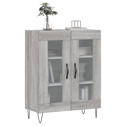 vidaXL Sideboard Grey Sonoma 69.5x34x90 cm Engineered Wood 3